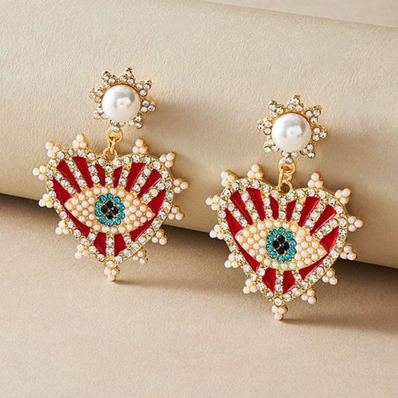 "Braveheart" Eye Earrings - Picture 2 of 2